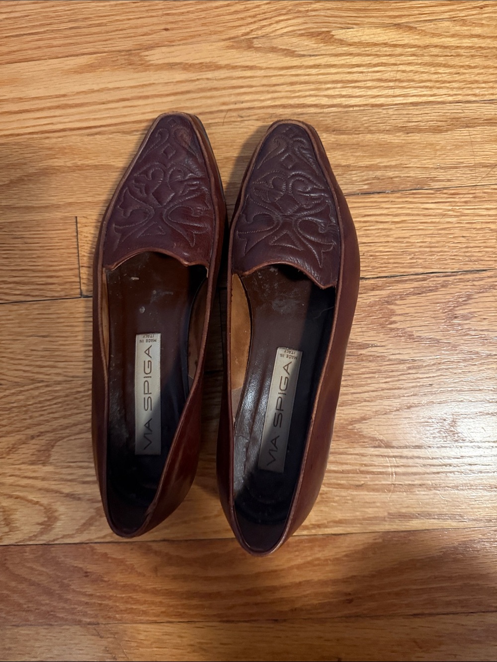 Via spiga vintage leather flats sz 8